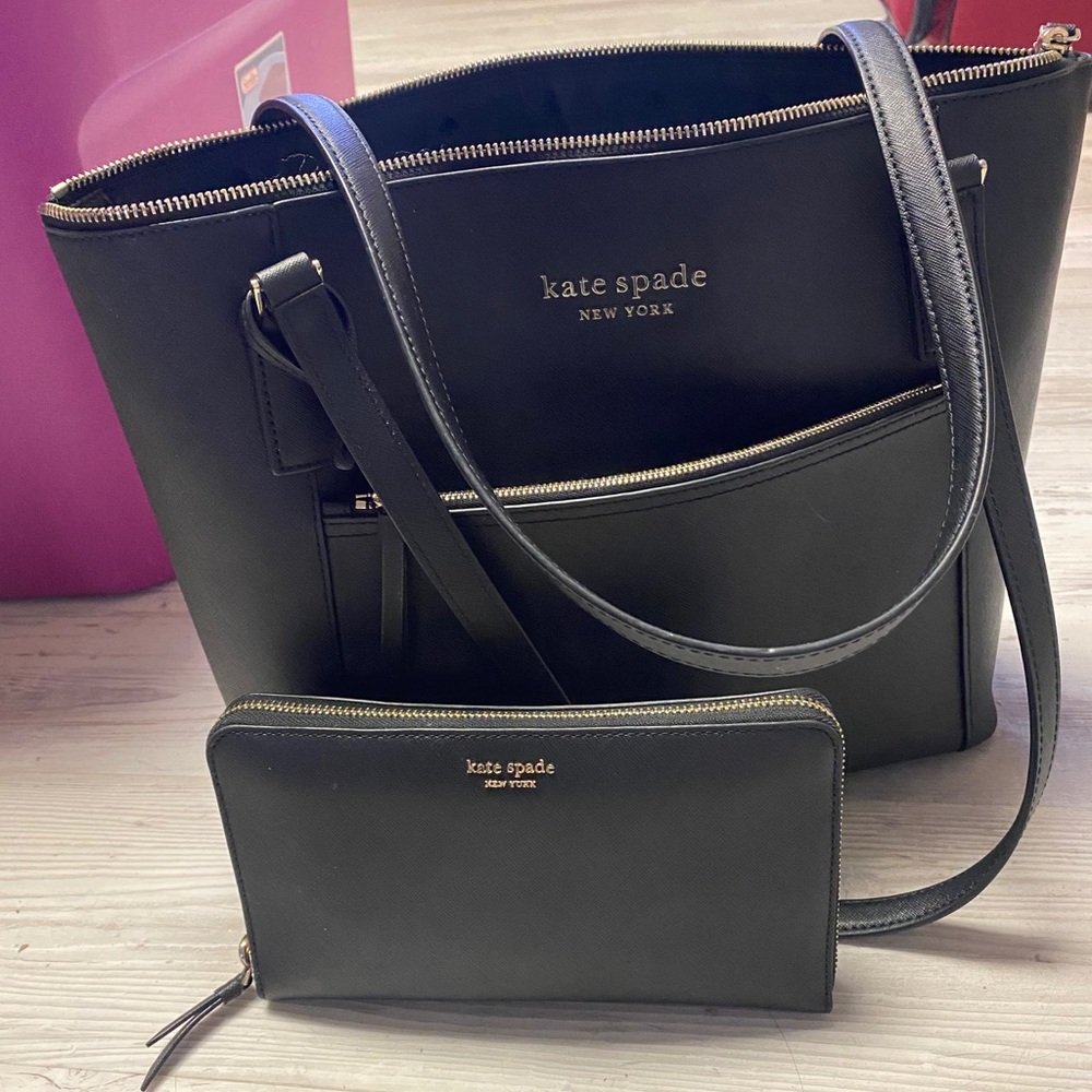 Kate spade tote and matching wallet